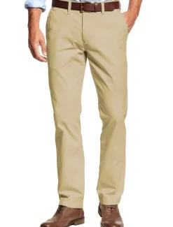 Men's Graduation Trousers Chinos Chino Pants Pocket Plain Comfort Breathable Outdoor Daily Going out Fashion Casual Black Khaki