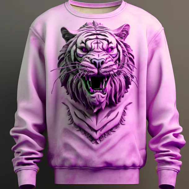 Men's Graphic Animal Sweatshirts Golf Pullover Sweatshirt Long Sleeve Sweatshirt Crew Neck Fashion Daily Casual 3D Print Vacation Holiday Going out Print Spring & Fall