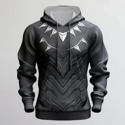 Men's Graphic Armor Hoodie Hoodies Sweatshirt Fashion Daily Long Sleeve Hooded Vacation Sports Outdoor Holiday Black Dark Gray Print Front Pocket Spring & Fall Designer