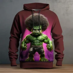 Men's Graphic Cartoon Hoodie Hoodies Sweatshirt Fashion Daily Long Sleeve Hooded Vacation Sports Outdoor Holiday Black Navy Blue Print Front Pocket Spring & Fall Designer