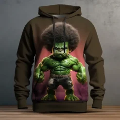 Men's Graphic Cartoon Hoodie Hoodies Sweatshirt Fashion Daily Long Sleeve Hooded Vacation Sports Outdoor Holiday Black Navy Blue Print Front Pocket Spring & Fall Designer