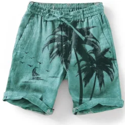 Men's Graphic Coconut Tree Summer Shorts Beach Shorts Mid Waist Streetwear Hawaiian Designer Casual Daily Holiday Elastic Waist Drawstring Designer Clothing Apparel