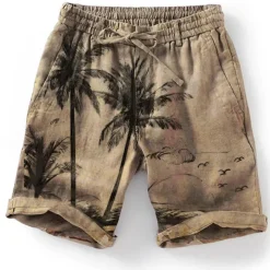 Men's Graphic Coconut Tree Summer Shorts Beach Shorts Mid Waist Streetwear Hawaiian Designer Casual Daily Holiday Elastic Waist Drawstring Designer Clothing Apparel