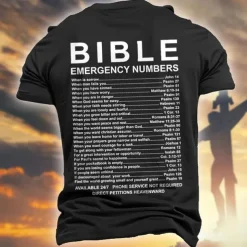 Men's Graphic Faith T shirt Tee Top Short Sleeve T shirt 3D Print Crew Neck Shirt Daily Designer Retro Vintage Sports Outdoor Holiday Going out Black White Navy Blue Spring & Summer Clothing Apparel