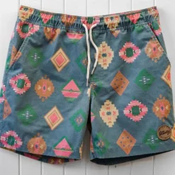 Men's Graphic Geometric Pattern Shorts Summer Shorts Beach Shorts Mid Waist Streetwear Hawaiian Designer Casual Daily Holiday Elastic Waist 3D Print Drawstring Designer Clothing Apparel