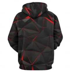 Men's Graphic Hoodie Hoodies Sweatshirt Fashion Daily Long Sleeve Hooded Vacation Streetwear Black 3D Print Printing Fleece Winter Spring & Fall Designer