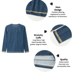 Men's Graphic Letter I Fix Stuff Henley Shirt Tee Long Sleeve 3D Print Fashion Designer Comfort Casual Daily Wear Going out Spring & Fall Black Navy Blue Blue Brown Gray Henley Henley T-Shirt