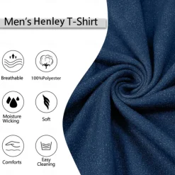 Men's Graphic Letter I Fix Stuff Henley Shirt Tee Long Sleeve 3D Print Fashion Designer Comfort Casual Daily Wear Going out Spring & Fall Black Navy Blue Blue Brown Gray Henley Henley T-Shirt