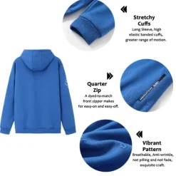 Men's Graphic Letter Long Sleeve Sweatshirts Hooded Basic Casual Sports & Outdoor Sports Winter Blue Brown Gray Clothing Apparel Designer Hot Stamping S M L XL XXL 3XL