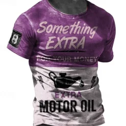 Men's Graphic Letter T shirt Distressed T Shirt Short Sleeve T shirt 3D Print Crew Neck Shirt Fashion Basic Classic Street Casual Daily Yellow Red Blue Summer Clothing Apparel S M L XL 2XL 3XL 4XL