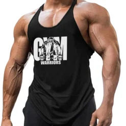 Men's Graphic Letter Tank Top Vest Top Undershirt Racer Back Tank Top Sleeveless T shirt U Neck Shirt Fashion Muscle Workout Vacation Sport Daily Black White Yellow Summer Clothing Apparel M L XL XXL