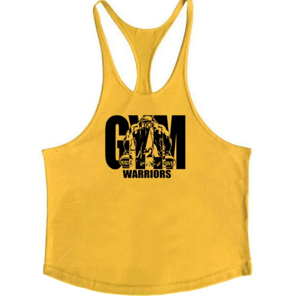 Men's Graphic Letter Tank Top Vest Top Undershirt Racer Back Tank Top Sleeveless T shirt U Neck Shirt Fashion Muscle Workout Vacation Sport Daily Black White Yellow Summer Clothing Apparel M L XL XXL