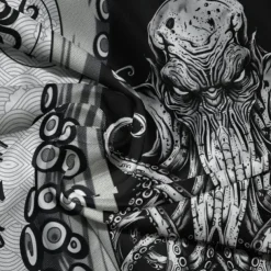 Men's Graphic Octopus Hoodie Hoodies Sweatshirt Fashion Daily Long Sleeve Hooded Vacation Streetwear Black Grey Printing Fleece Winter Spring & Fall Designer