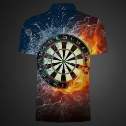 Men's Graphic Polo Shirts Golf Shirt Short Sleeve Polo Shirts Collared Shirts Casual Vacation Wear Rave Wear Party Outfits Buttons 3D Print Summer Yellow Red Navy Blue