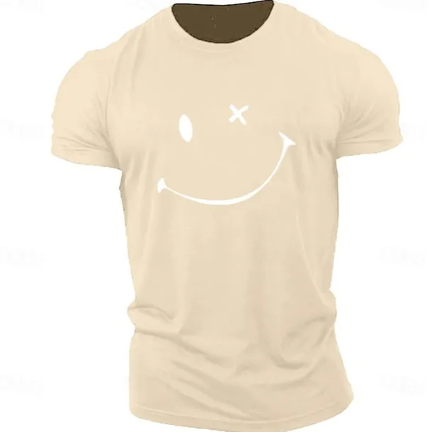 Men's Graphic Prints abstract T Shirt Graphic Tee 100% Cotton Short Sleeve Graphic Shirt Heather Gray Black White Comfortable Tee Outdoor Street Fashion Designer Clothing