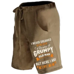 Men's Graphic Prints Old Man Shorts Summer Shorts Casual Shorts Mid Waist Streetwear Designer Outdoor Casual Daily Drawstring Elastic Waist Print Designer Clothing Apparel