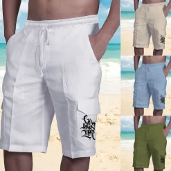 Men's Graphic Shorts Summer Shorts Baggy Shorts Mid Waist Streetwear Designer Casual Daily Holiday Elastic Waist Drawstring Print Designer Clothing Apparel