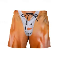 Men's Graphic Shorts Summer Shorts Beach Shorts Mid Waist Streetwear Hawaiian Designer Casual Daily Holiday Elastic Waist 3D Print Drawstring Designer Clothing Apparel