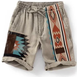 Men's Graphic Shorts Summer Shorts Beach Shorts Mid Waist Streetwear Hawaiian Designer Casual Daily Holiday Elastic Waist 3D Print Drawstring Designer Clothing Apparel