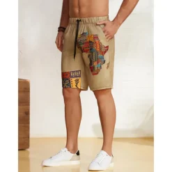 Men's Graphic Shorts Summer Shorts Beach Shorts Mid Waist Designer Ethnic Style Casual Daily Holiday Elastic Waist 3D Print Drawstring Designer Clothing Apparel