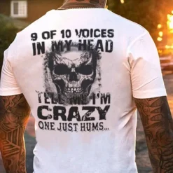 Men's Graphic Skull Letter T shirt Funny T Shirts Short Sleeve T shirt 3D Print Crew Neck Shirt Fashion Basic Classic Street Casual Daily Black White Blue Summer Clothing Apparel S M L XL 2XL 3XL 4XL