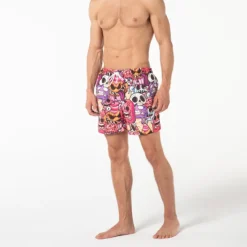 Men's Graphic Skull Swimming Trunks Board Shorts Swim Shorts Mid Waist Hawaiian Designer Boho Casual Daily Holiday Drawstring with Mesh lining Elastic Waist Designer Clothing Apparel