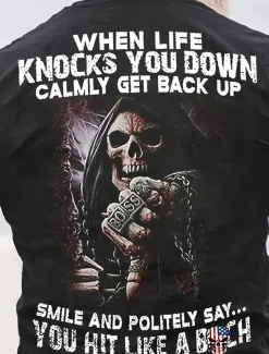 Men's Graphic Skull T shirt Tee Short Sleeve T shirt 3D Print Crew Neck Shirt Vintage Fashion Designer Outdoor Casual Daily Black Blue Army Green Spring & Summer Clothing Apparel S M L XL 2XL 3XL