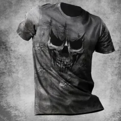 Men's Graphic Skulls T Shirt Tee Short Sleeve T shirt 3D Print Crew Neck Shirt Vintage Fashion Designer Outdoor Casual Daily 1 2 3 Spring & Summer Clothing Apparel S M L XL 2XL 3XL 4XL