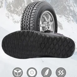 Men's Gray Winter Boots with Zipper Closure, Warm Fleece Lining, and Waterproof Design – Ideal for Outdoor Activities in Cold Weather