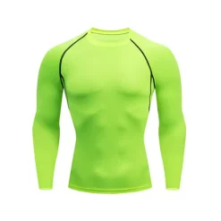 Men's Gym Shirt Sports T-Shirt Crew Neck Long Sleeve Sports & Outdoor Fitness Gym Soft Plain Black White Activewear Fashion Sport