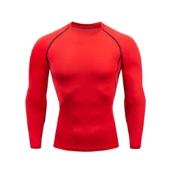 Men's Gym Shirt Sports T-Shirt Crew Neck Long Sleeve Sports & Outdoor Fitness Gym Soft Plain Black White Activewear Fashion Sport