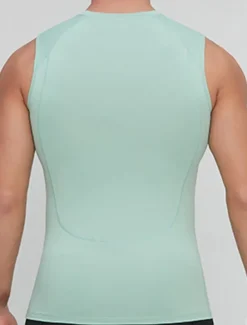 Men's GYM Tank Compression Tank Fitness Tank Men Tops Tank Crew Neck Sleeveless Sports & Outdoor Vacation Going out Casual Daily Gym Quick dry Breathable High Elasticity Soft Plain Black Yellow