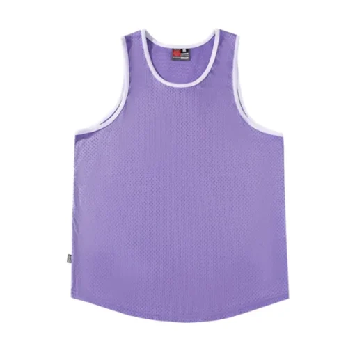 Men's Gym Tank Top Basketball Jersey Mesh Classic Sleeveless Singlet Athletic Athleisure Breathable Quick Dry Moisture Wicking Soft Fitness Gym Workout Basketball Sportswear Activewear Solid Colored