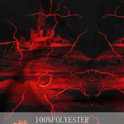 Men's Halloween Costumes Shirt Button Up Shirt Long Sleeve Casual Dark Daily Fall Winter Spring & Summer Turndown Shirt Collar Button Up 3D Print Black Yellow Red Blue Fuchsia