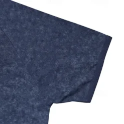 Men's Henley Shirt Tee Short Sleeve Solid Color Plain Distressed Buttons Washed Henley Outdoor Casual Daily Summer Spring & Fall Black Gray Navy Blue Henley T-Shirt