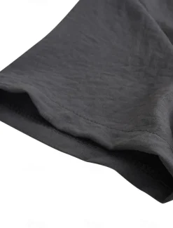 Men's Henley Shirt Tee Top Plain V Neck Street Vacation Short Sleeves Clothing Apparel Fashion Designer Basic