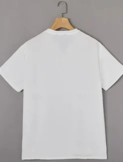 Men's Henley Shirt Tee Top Plain V Neck Street Vacation Short Sleeves Clothing Apparel Fashion Designer Basic