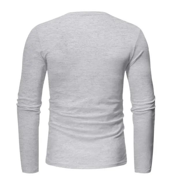 Men's Henley Shirt T-shirt Suits Tracksuit Tennis Shirt Long Sleeve Henley Spring & Fall Plain Gymnatics Casual 2 Piece Vacation Daily Wear Activewear Black White Navy Blue Top Tee for Men