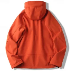 Men's Hiking Fleece Jacket Winter Outdoor Thermal Warm Fleece Lining Waterproof Windproof Fleece Jackets Full Zip Climbing Camping / Hiking / Caving Traveling Black Army Green Navy Blue Orange