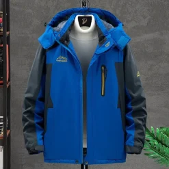 Men's Hiking Fleece Jacket Winter Outdoor Waterproof Warm Soft Comfortable Fleece Jackets Full Zip Camping / Hiking / Caving Traveling Winter Sports Black Army Green Red Blue