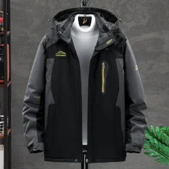 Men's Hiking Fleece Jacket Winter Outdoor Waterproof Warm Soft Comfortable Fleece Jackets Full Zip Camping / Hiking / Caving Traveling Winter Sports Black Army Green Red Blue