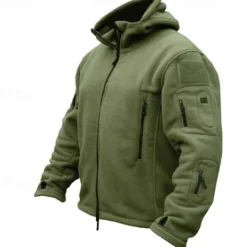 Men's Hiking Fleece Jacket Fleece Winter Outdoor Warm Soft Comfortable Fleece Jackets Full Zip Camping / Hiking / Caving Traveling Winter Sports Black Army Green Khaki Grey