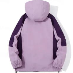 Men's Hiking Fleece Jacket Winter Outdoor Waterproof Warm Soft Comfortable Fleece Jackets Full Zip Camping / Hiking / Caving Traveling Winter Sports Black Ivory Pink Blue Light Purple