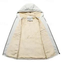 Men's Hiking Fleece Jacket Winter Outdoor Thermal Warm Fleece Lining Fleece Jackets Full Zip Climbing Camping / Hiking / Caving Traveling Black White Army Green Red Khaki