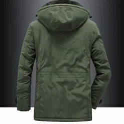 Men's Hiking Jacket Hiking Parka Fleece Winter Outdoor Windproof Fleece Lining Warm Breathable Outerwear Winter Jacket Parka Hunting Ski / Snowboard Climbing Black Army Green Khaki Dark Blue