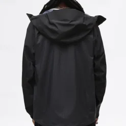 Men's Hiking Jacket Outdoor Color Block Waterproof Windproof Front Zipper Lightweight Jacket Full Zip Camping / Hiking / Caving Black Yellow Green Grey