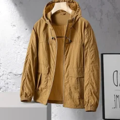 Men's Hiking Jacket Outdoor Sun Protection Breathable Lightweight Jacket Windbreaker Jacket Traveling Black Light Grey Coffee Light Blue