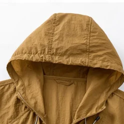 Men's Hiking Jacket Outdoor Sun Protection Breathable Lightweight Jacket Windbreaker Jacket Traveling Black Light Grey Coffee Light Blue