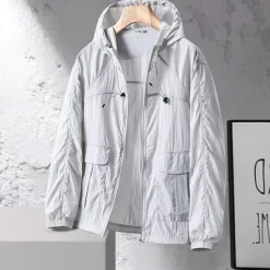 Men's Hiking Jacket Outdoor Sun Protection Breathable Lightweight Jacket Windbreaker Jacket Traveling Black Light Grey Coffee Light Blue