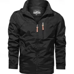 Men's Hiking Jacket Outdoor Windproof Lightweight Jacket Windbreaker Jacket Traveling Black Yellow Army Green Red Khaki